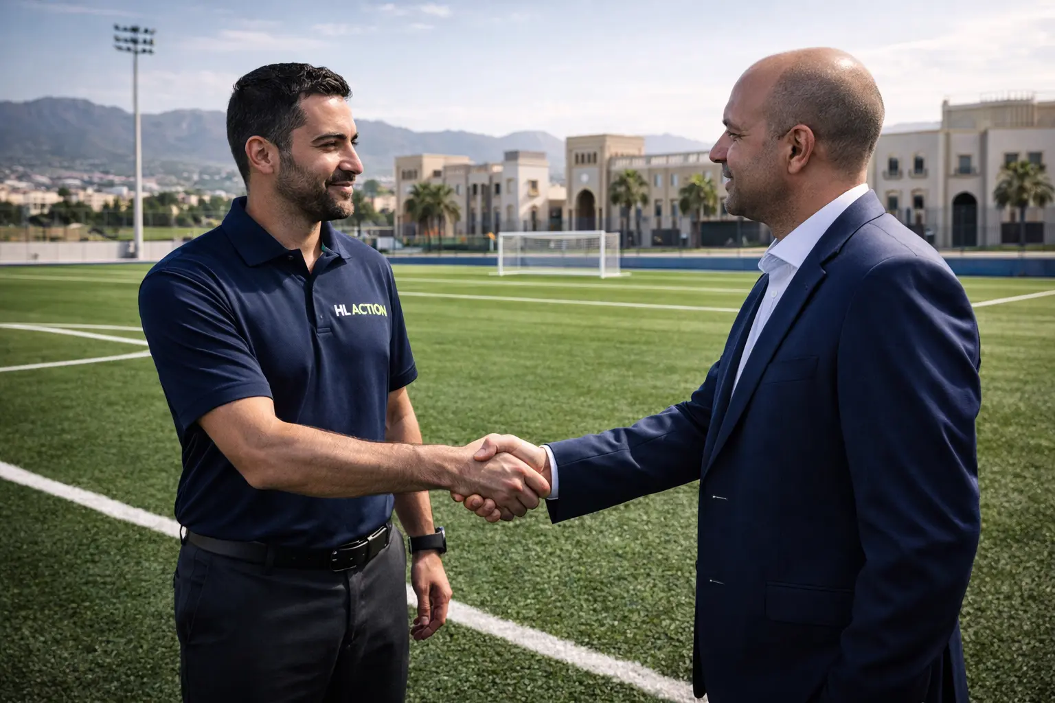 HL ACTION - Partenariat et livraison terrain sportif, confiance et engagement au Maroc